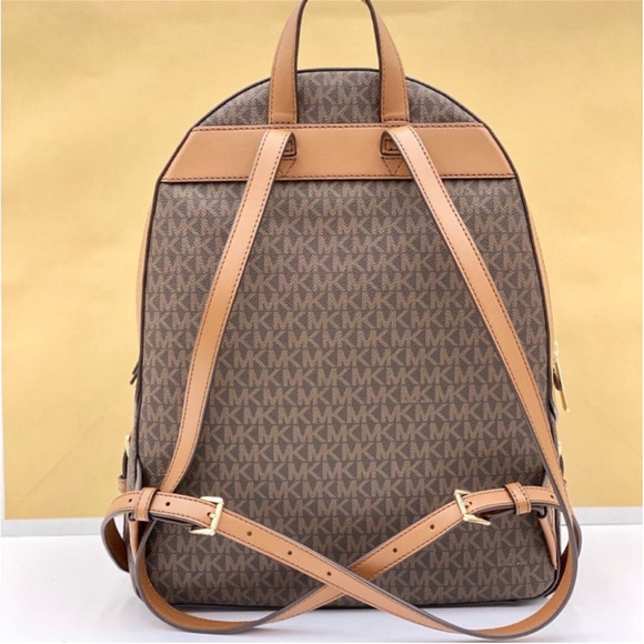 Michael Kors Large Jaycee Backpack Brown - Picture 7 of 11